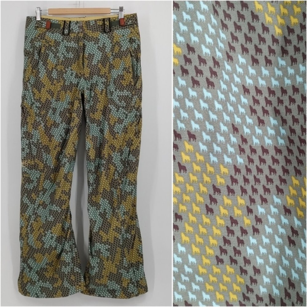 Columbia wolf print snow pants